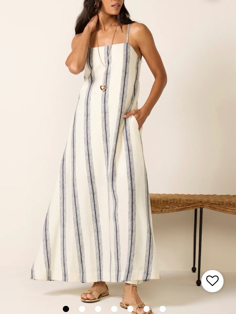 EVEREVE Andi Striped Maxi Dress - Picture 3 of 7